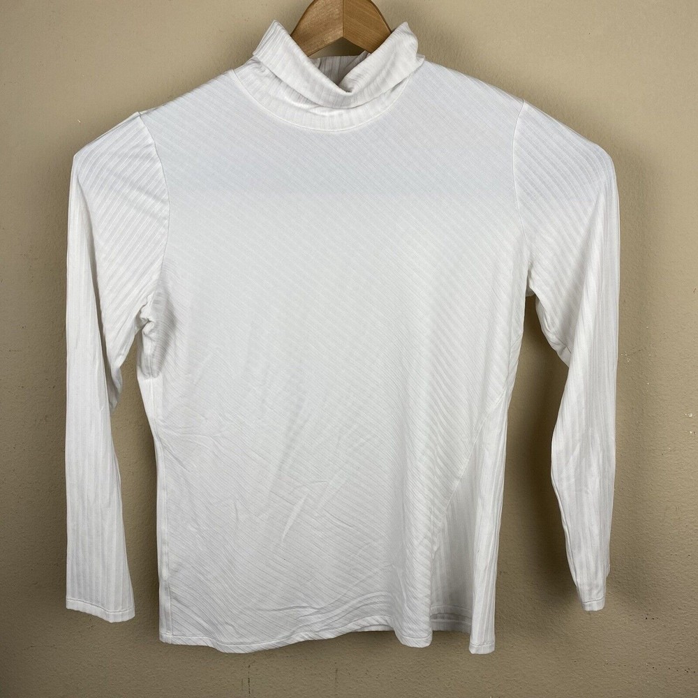 Athleta Women's Solid White Polyester Blend Long … - image 4